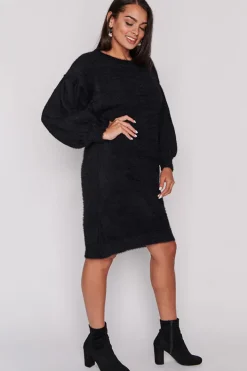Lorraine Designs Knits & Cardigans | Mini Dresses*Cozy Black Knit Dress