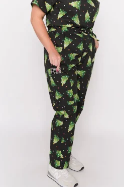 YD International Pants & Jeans*Cristina Christmas Tree Scrub Pant
