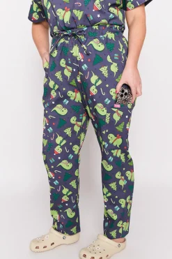 YD International Pants & Jeans*Cristina Dino Christmas Scrub Pant