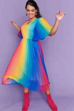 Lorraine Designs Casual Dresses | Fit & Flare Dresses*Dana Rainbow Dress