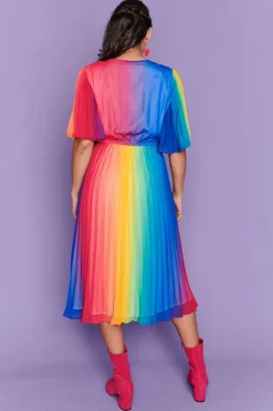 Lorraine Designs Casual Dresses | Fit & Flare Dresses*Dana Rainbow Dress