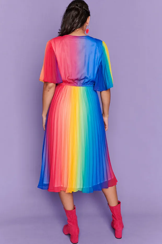 Lorraine Designs Casual Dresses | Fit & Flare Dresses*Dana Rainbow Dress