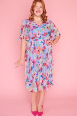Lorraine Designs Casual Dresses | Cocktail Dresses*Dana Whimsical Water Colour Dress