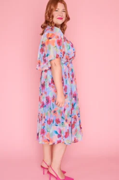 Lorraine Designs Casual Dresses | Cocktail Dresses*Dana Whimsical Water Colour Dress