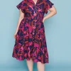 Lorraine Designs Casual Dresses | Fit & Flare Dresses*Dancer Midnight Sunrise Dress