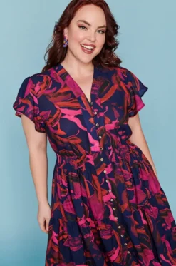 Lorraine Designs Casual Dresses | Fit & Flare Dresses*Dancer Midnight Sunrise Dress