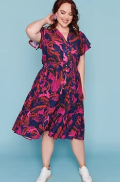 Lorraine Designs Casual Dresses | Fit & Flare Dresses*Dancer Midnight Sunrise Dress