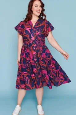 Lorraine Designs Casual Dresses | Fit & Flare Dresses*Dancer Midnight Sunrise Dress