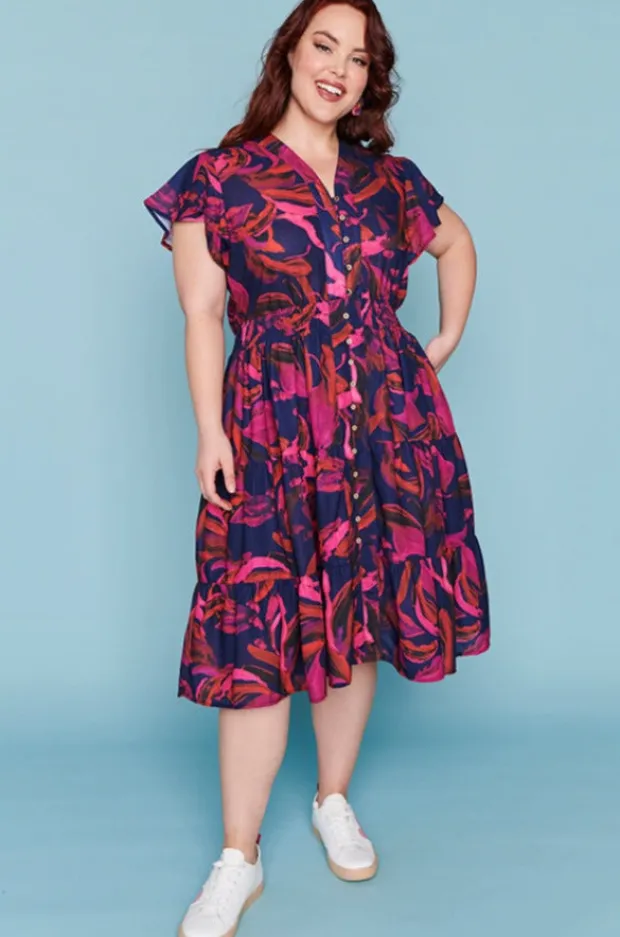 Lorraine Designs Casual Dresses | Fit & Flare Dresses*Dancer Midnight Sunrise Dress