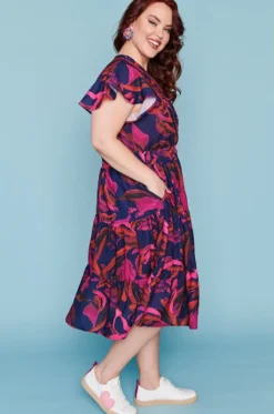 Lorraine Designs Casual Dresses | Fit & Flare Dresses*Dancer Midnight Sunrise Dress