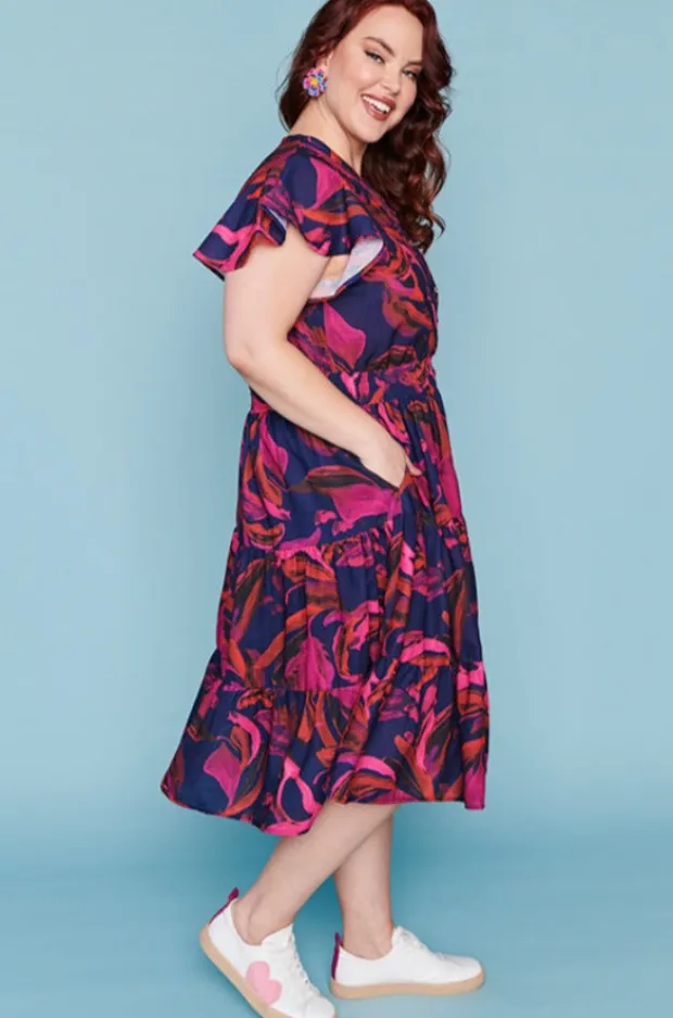 Lorraine Designs Casual Dresses | Fit & Flare Dresses*Dancer Midnight Sunrise Dress