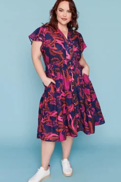 Lorraine Designs Casual Dresses | Fit & Flare Dresses*Dancer Midnight Sunrise Dress