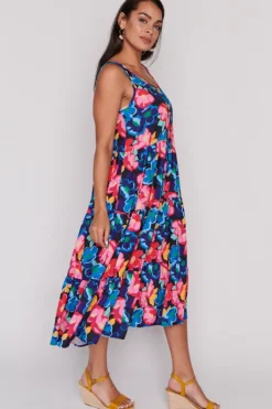 Lorraine Designs Fit & Flare Dresses | Midi Dresses*Debbie Perfect Poppies Dress