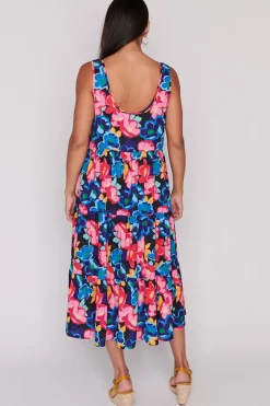 Lorraine Designs Fit & Flare Dresses | Midi Dresses*Debbie Perfect Poppies Dress