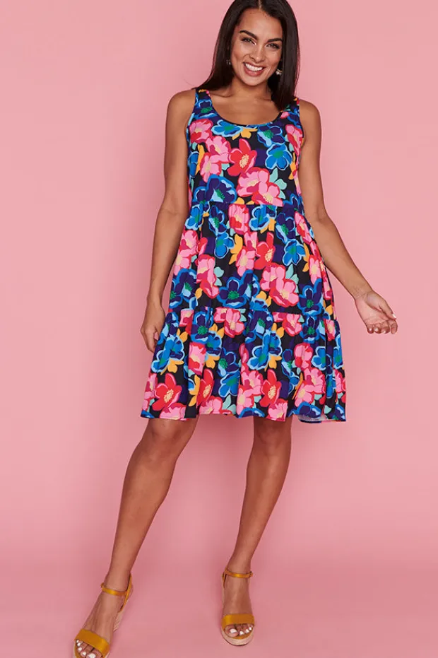 Lorraine Designs Fit & Flare Dresses*Diana Perfect Poppies Short Dress