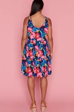Lorraine Designs Fit & Flare Dresses*Diana Perfect Poppies Short Dress
