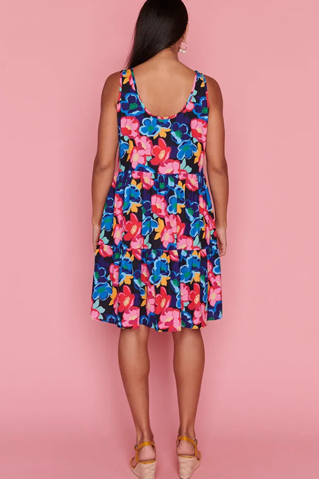 Lorraine Designs Fit & Flare Dresses*Diana Perfect Poppies Short Dress