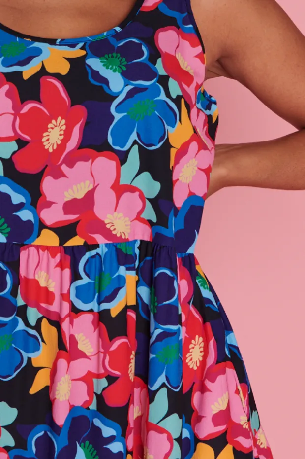 Lorraine Designs Fit & Flare Dresses*Diana Perfect Poppies Short Dress
