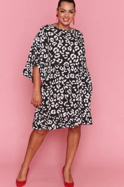 Label of Love Casual Dresses | Shift Dresses*Diona Black Leopard Dress