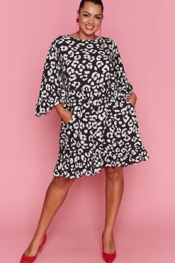 Label of Love Casual Dresses | Shift Dresses*Diona Black Leopard Dress