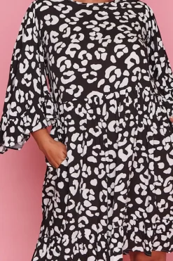Label of Love Casual Dresses | Shift Dresses*Diona Black Leopard Dress