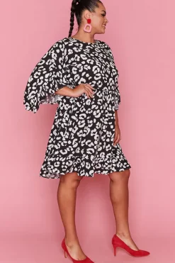 Label of Love Casual Dresses | Shift Dresses*Diona Black Leopard Dress
