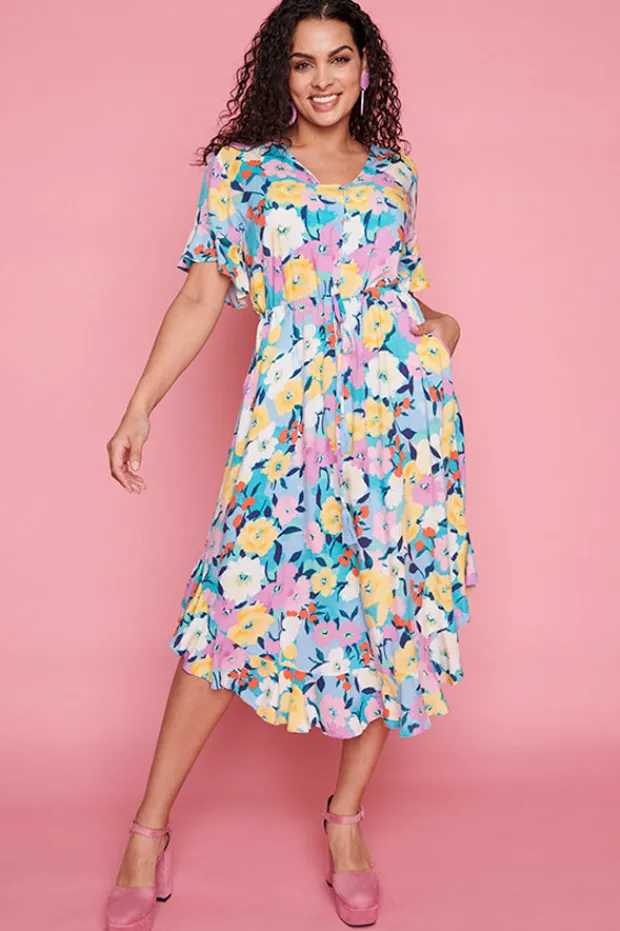Little Party Dress Casual Dresses | Fit & Flare Dresses*Dionne Chalky Floral Dress