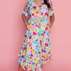 Little Party Dress Casual Dresses | Loose Dresses*Dionne White Rainbow Pebble Dress