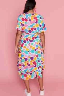 Little Party Dress Casual Dresses | Loose Dresses*Dionne White Rainbow Pebble Dress