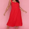 Lorraine Designs Casual Dresses | Fit & Flare Dresses*Eddie Red Dress