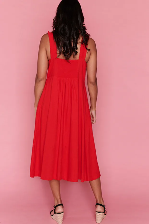 Lorraine Designs Casual Dresses | Fit & Flare Dresses*Eddie Red Dress