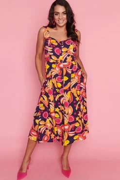 Lorraine Designs Casual Dresses | Fit & Flare Dresses*Edwina Star Fruit Salad Dress