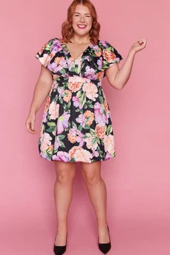 Lorraine Designs Casual Dresses | Fit & Flare Dresses*Eleanor Night Garden Party Dress