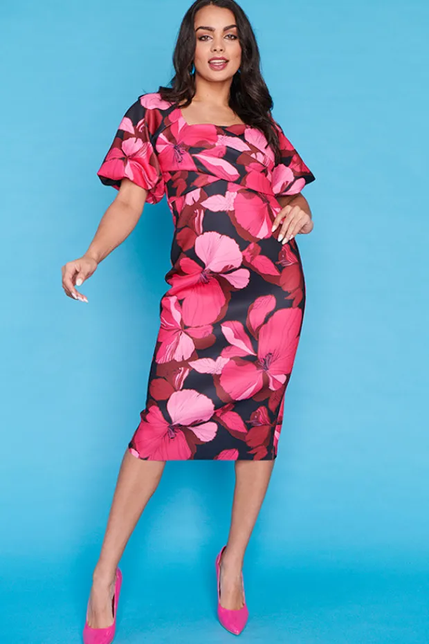 Lorraine Designs Bodycon Dresses | Cocktail Dresses*Eliana Pink Hibiscus Party Dress