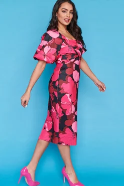 Lorraine Designs Bodycon Dresses | Cocktail Dresses*Eliana Pink Hibiscus Party Dress