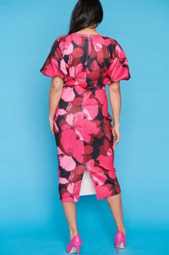Lorraine Designs Bodycon Dresses | Cocktail Dresses*Eliana Pink Hibiscus Party Dress