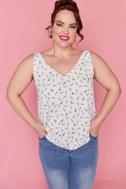 Lorraine Designs Tops*Eliza Flower Buds Cami