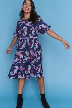 Lorraine Designs Casual Dresses | Fit & Flare Dresses*Ellen Seahorses Dress