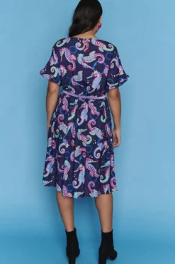 Lorraine Designs Casual Dresses | Fit & Flare Dresses*Ellen Seahorses Dress