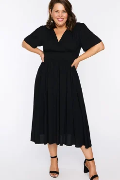YD International Casual Dresses*Eloise Black Dress