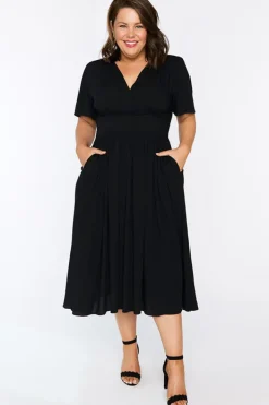 YD International Casual Dresses*Eloise Black Dress