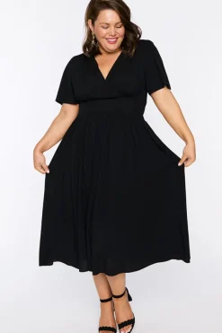 YD International Casual Dresses*Eloise Black Dress