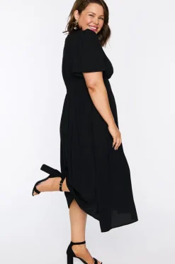 YD International Casual Dresses*Eloise Black Dress