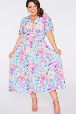 YD International Casual Dresses*Eloise Rainbow Bloom Dress