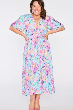 YD International Casual Dresses*Eloise Rainbow Bloom Dress