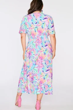 YD International Casual Dresses*Eloise Rainbow Bloom Dress