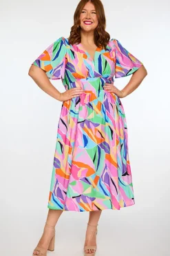 Lorraine Designs Casual Dresses | Fit & Flare Dresses*Evie Colour Swatch Dress