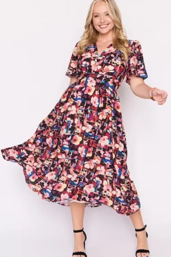 Lorraine Designs Casual Dresses | Fit & Flare Dresses*Evie Floral Collage Dress