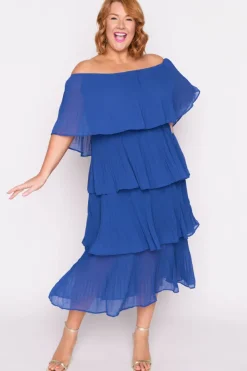 Lorraine Designs Cocktail Dresses | Bridesmaid Dresses*Faire Cobalt Pleated Dress