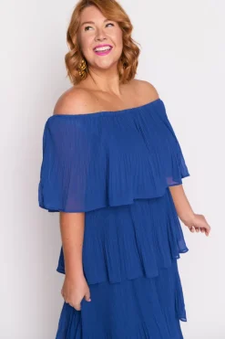Lorraine Designs Cocktail Dresses | Bridesmaid Dresses*Faire Cobalt Pleated Dress